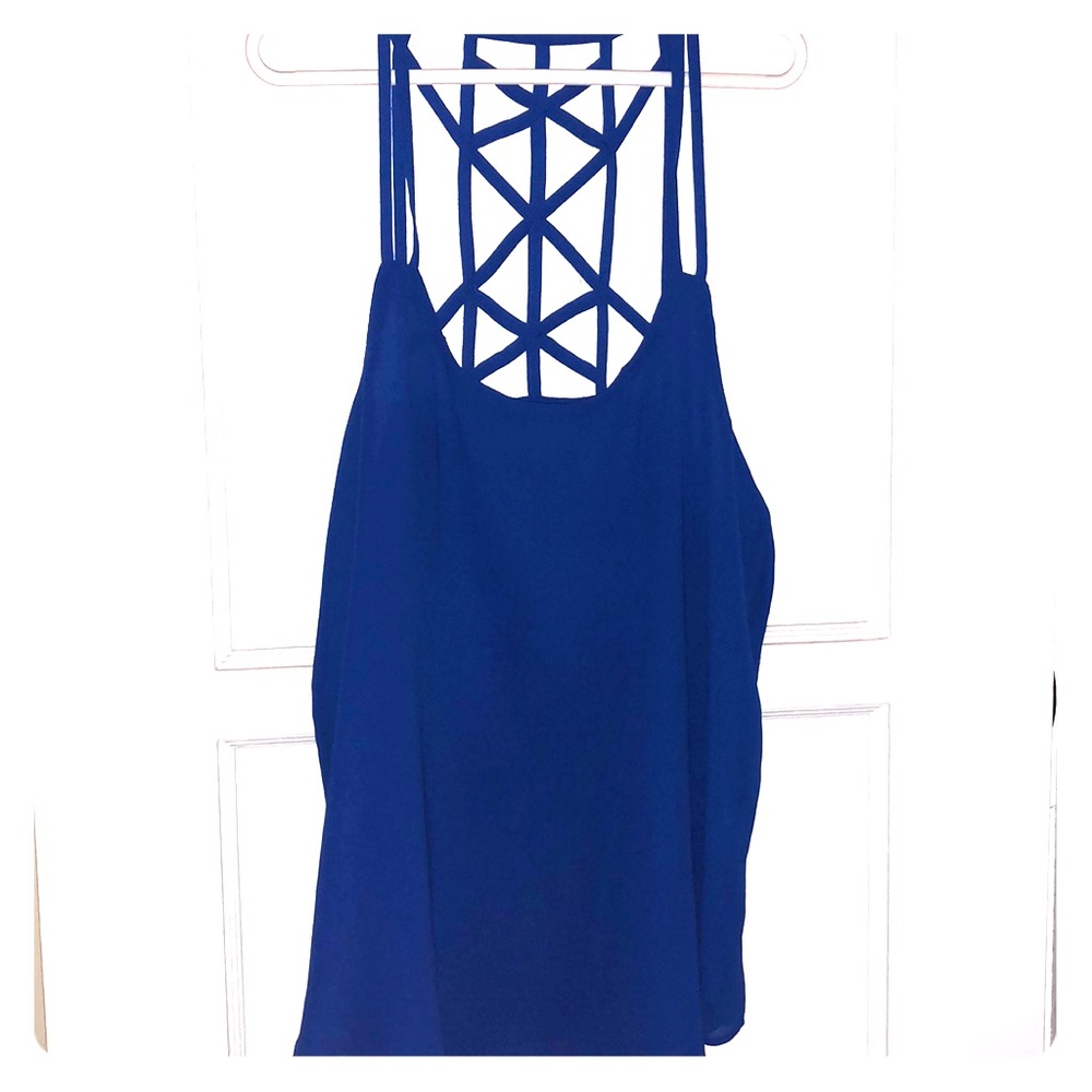 Chic royal blue tank top